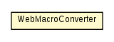 Package class diagram package WebMacroConverter