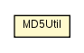 Package class diagram package MD5Util