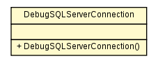 Package class diagram package DebugSQLServerConnection